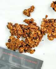 Load image into Gallery viewer, EPIC Chocolate Oat Blend by Nana Joes Granola, a closeup of the granola