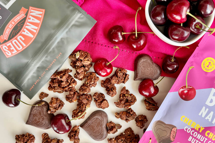 The Makings of Brand New B.T.R. NATION Chocolate Cherry Crunch Blend