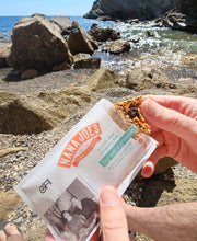Load image into Gallery viewer, Big Wave Bar by Nana Joes Granola at the beach
