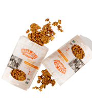 Load image into Gallery viewer, Nana Joes Granola Organic Cluster Peach and Cashew Butter blend, 2 bags spilled

