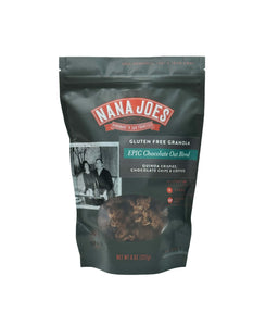 EPIC Chocolate Oat Blend by Nana Joes Granola, a bag on a white background