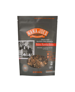 Nana Joes Granola Paleo Sunrise Orange granola blend front of package on a white background