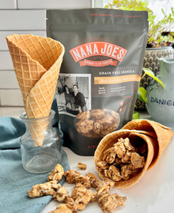 Waffle Cone and Nana Joes Granola Waffle Cone Blend Bag