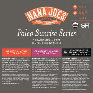 Organic Paleo Sunrise Series Variety 3-Pack