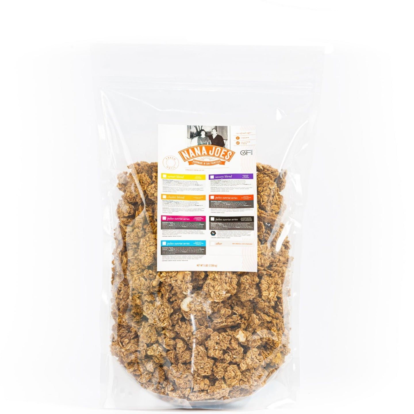 Organic Cluster Blend: Cashew Butter and Peach big bites, certified gluten free
