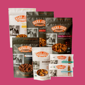 Gluten Free and Vegan Holiday Gifts for friends and family, the gift of granola by nana joes granola